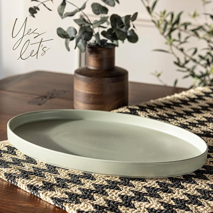 Over&Back Stackable Stoneware Serving Platter - Image 3