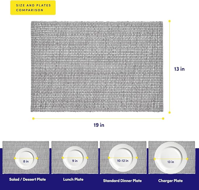 Sweet Home Collection 100% Cotton Placemats - Image 9