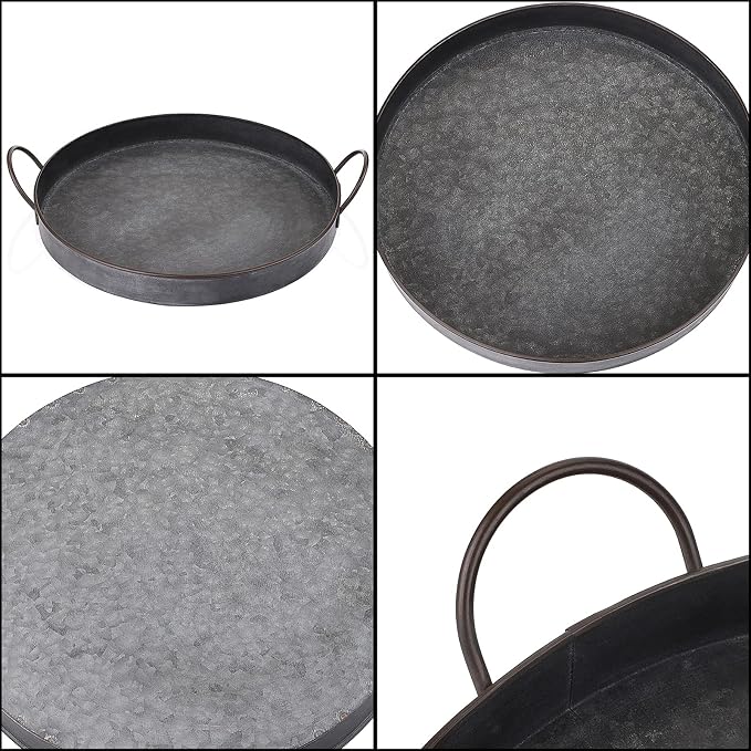Hipiwe Industrial Style Metal Iron Tray - Image 9