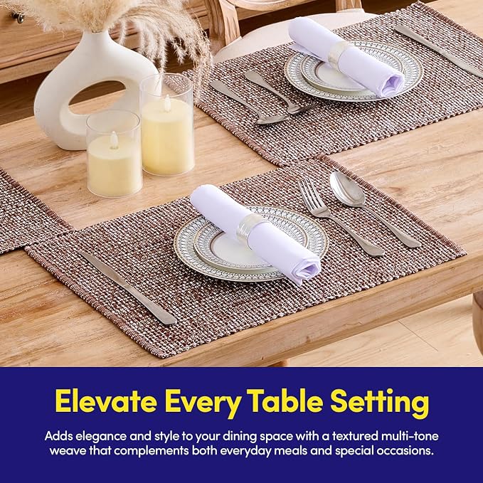Sweet Home Collection 100% Cotton Placemats - Image 3