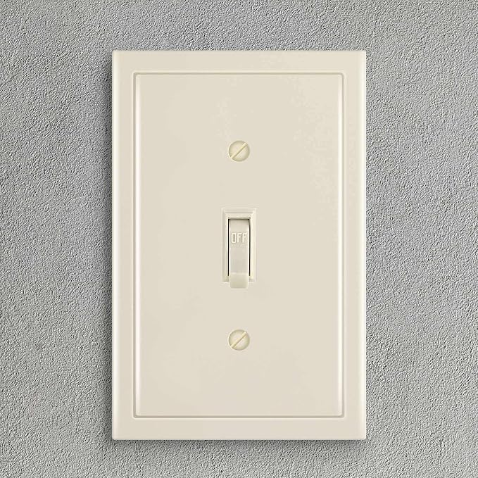 Modern Edge Decorative Wall Plate Switch Plate Outlet Cover, Durable Solid Zinc - Image 4
