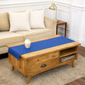 Solino Home 100% Pure Linen Table Runner Blue, Classic Hemstitch 14 x 48 in | by SolinoHome