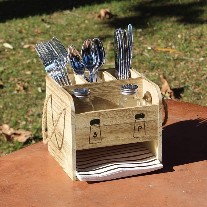 Ikee Design Wooden Utensil Caddy - Image 8