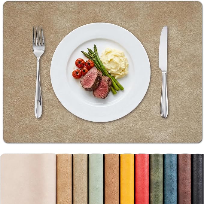 MOSAYT Vinyl Placemats Set of 4-12 X 17 Inch by MOSAYT