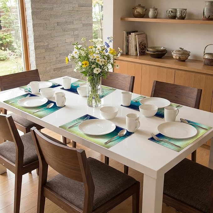 Emvency Farmhouse Placemats Set of 6, 12x18 Inch - Image 7