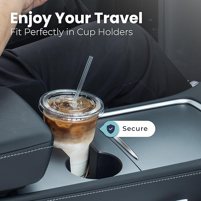 Fit Meal Prep 100 Pack 9 oz Plastic Iced Coffee Cups - Image 6