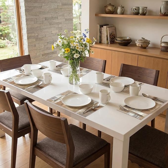 Emvency Farmhouse Placemats Set of 6, 12x18 Inch - Image 7