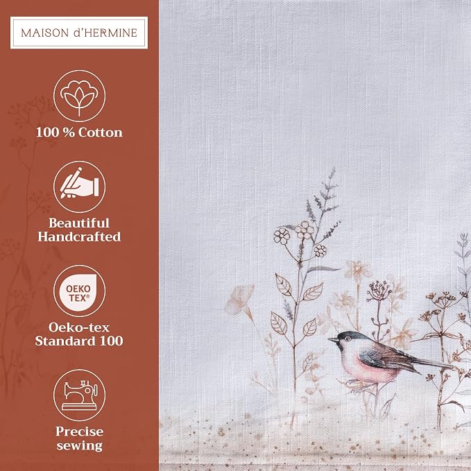 Maison d' Hermine Placemats Set of 4 Reusable 100% Cotton | Cloth Place Mats - Image 2