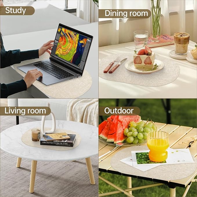 Faux Leather Placemats Set of 6 - Image 7