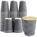 Lamosi 50 Count Insulated Coffee Cups 12 oz, Disposable Paper Cups No Lids | by BuyNow