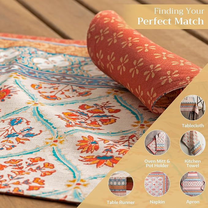 Maison d' Hermine Placemats Set of 4 Reusable 100% Cotton | Cloth Place Mats - Image 6