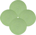 MIAOMIAO Round Placemats Set of 4 Woven Braided Place Mats | 14.5 Inch Cotton by Unknown