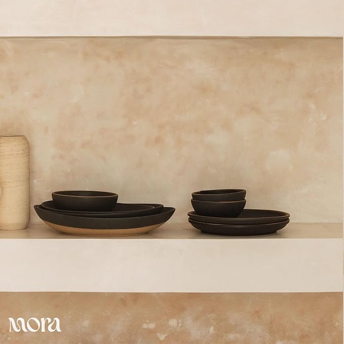 MORA Mega and Giant Serving Dishes Set of 2, 16 inch and 14 inch Ceramic - Image 8