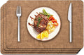 Maxpearl Faux Leather Placemats Set of 4, Suitable by Maxpearl