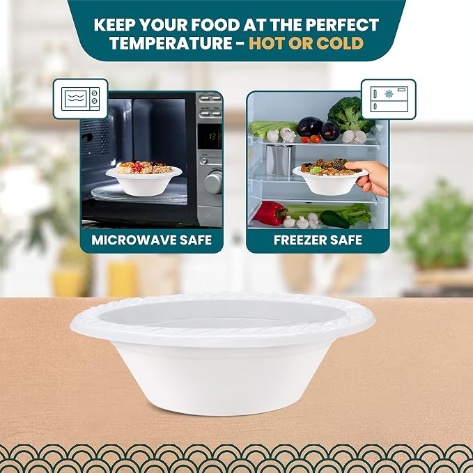 R-kay White Plastic Bowls - Image 5