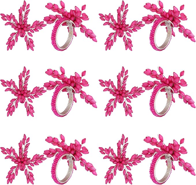 ITOS365 Napkin Rings Set of 12 for Dining Table Decoration Parties Everyday - Image 2