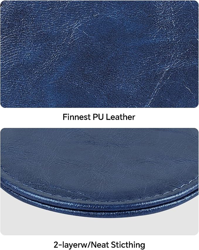 Leather Coasters Set of 6 with Holder, Tabletop Protection, Coffee Table & Bar - Image 7