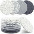 8 Pcs Drink Coasters, Minimalist Cotton Woven Coaster Set, 4 Colors Absorbent by Unknown