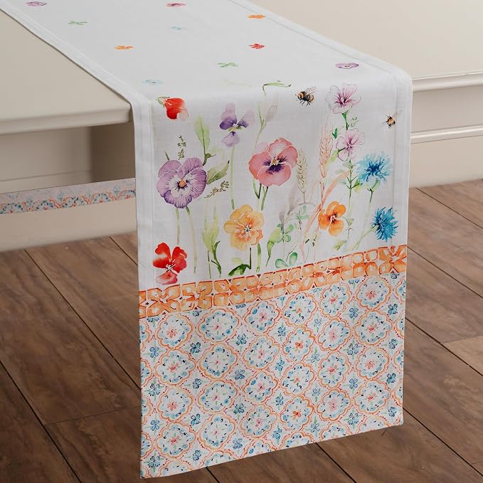 Maison d' Hermine Table Runner 100% Cotton 14.50" x 72" | Table Runners 72 - Image 9