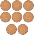 8PCS Cork Coasters for Drinks Absorbent Coaster 3.9 inch Round Simple Style by LOOKSEVEN