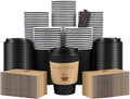 Clawsoff 100 Pack 12 oz Disposable Paper Coffee Cups by BuyNow