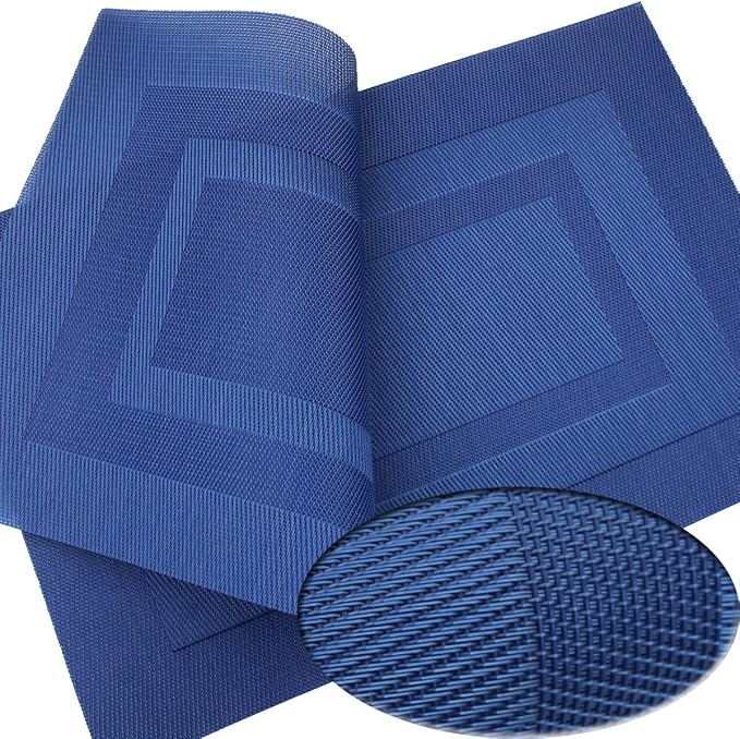 PIGCHCY Placemats Set of 12 Washable Durable Place Mats Vinyl Heat Resistant - Image 6