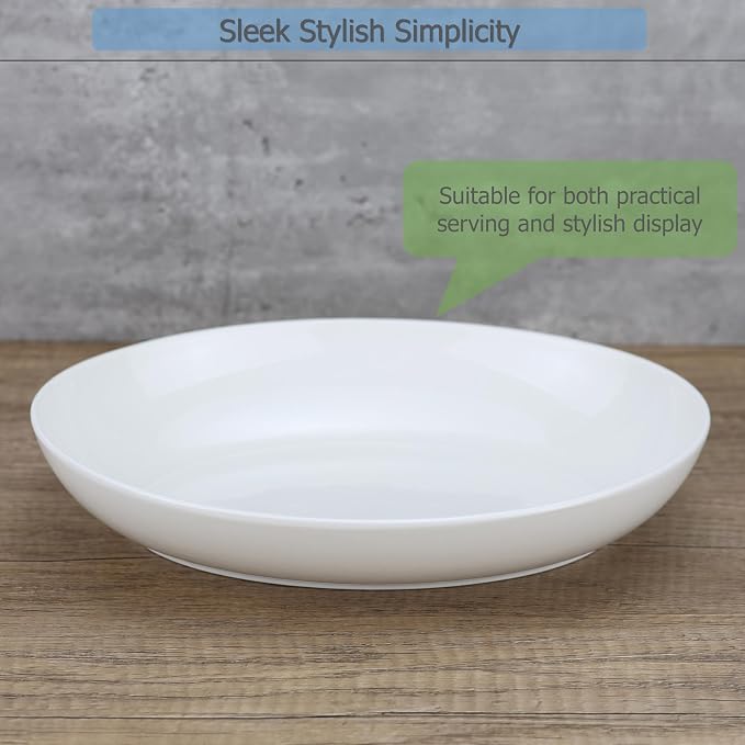 EIKS Ceramic Deep Plates Oval Shaped Dishes, Size of L8.1 x W5.7 | - Image 4