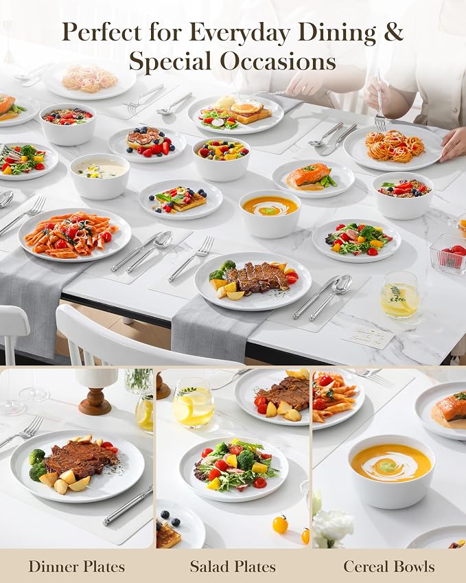 MALACASA 24-Piece Dinnerware Set - Image 7