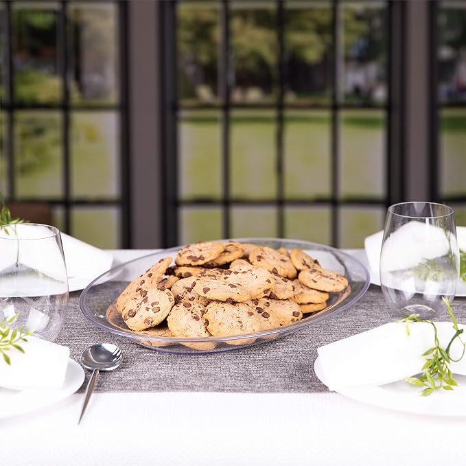 Clear Plastic Oval Serving Trays - Image 9