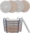 8 Pcs Drink Coasters with Holder, Coasters by Sepbyxw