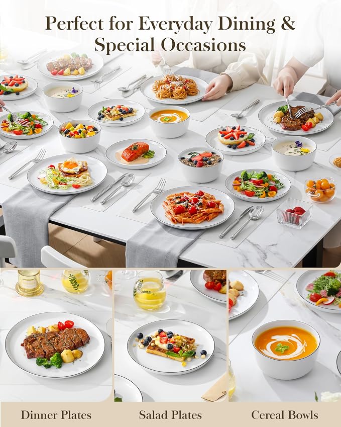 MALACASA 18-Piece Dinnerware Set - Image 7