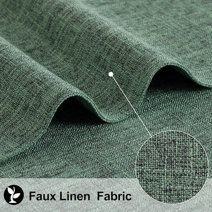 Faux Cotton Linen Placemats Set of 8, Cloth Washable Farmhouse Dining Table Mats - Image 2