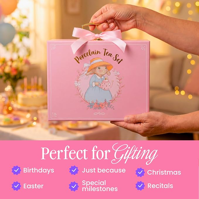 Giggle & Honey® Tea Party Set for Little Girls - Image 9