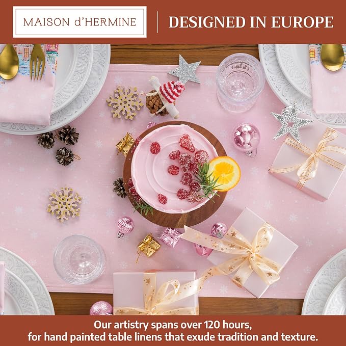 Maison d' Hermine Table Runner 100% Cotton 14.50" x 108" | Table Runners 108 - Image 2