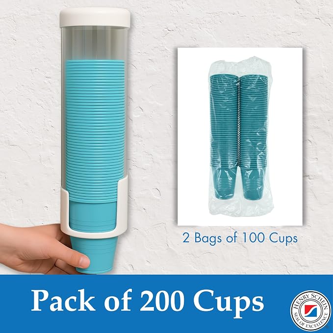 Henry Schein 5 Oz Plastic Disposable Dental Cups, 200 Ct | Embossed Grip - Image 5
