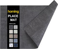 Faux Leather Heat Resistant Placemats 6 Packs, Waterproof Wipeable Dining PU by homing