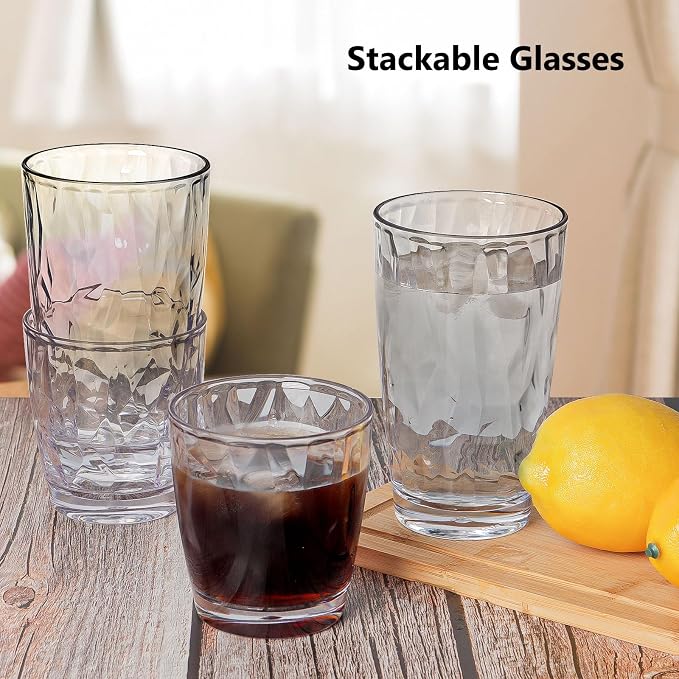 Topsky Reusable Plastic Cups, Shatter Proof Drinking Glasses, Unbreakable - Image 6