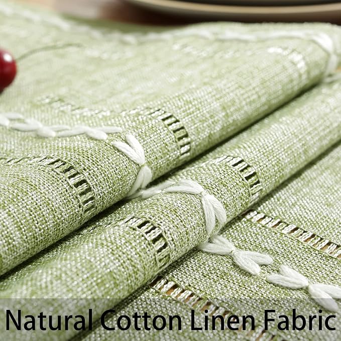 Rustic Boho Table Runner, Linen Table Runner, Farmhouse Table Runners 72 Inches - Image 6