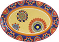 Bico Tunisian Ceramic 16 inch Oval Platter, Microwave & Dishwasher Safe by Bico