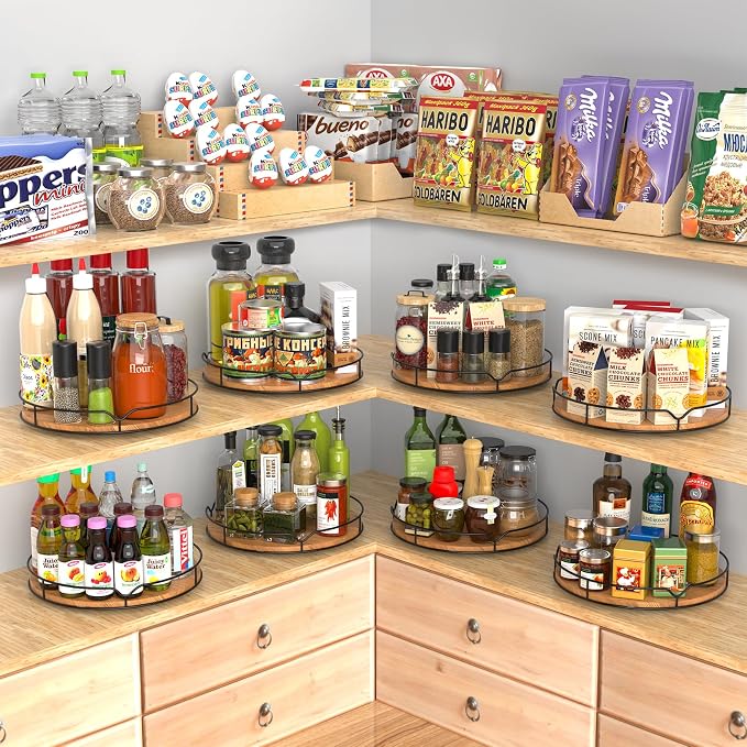 Lazy Susan Turntable Organizer for Cabinet Pantry Kitchen Countertop - Image 5