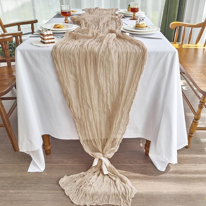 IVAPUPU Nude Table Runner 120 Inches - Image 3