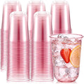 Ziliny 200 Pcs Disposable Stemless Glasses 16oz Crystal Plastic Wine Glasses by Ziliny