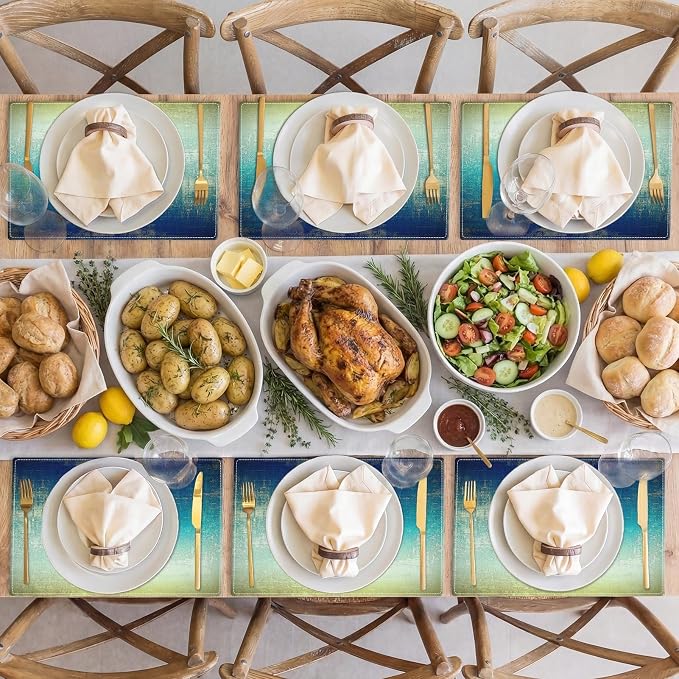 Emvency Farmhouse Placemats Set of 6, 12x18 Inch - Image 6