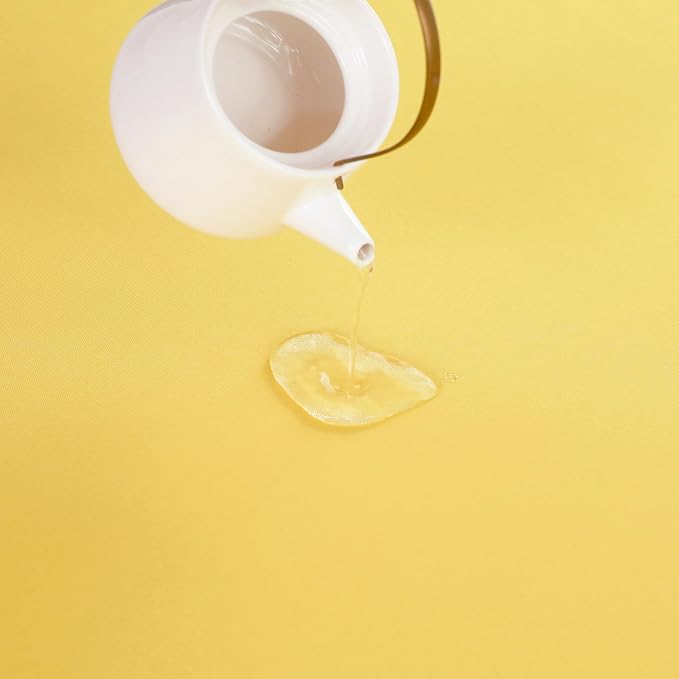 Yellow Table Runner, Waterproof Washable Runners 60 Inches Long | Reusable - Image 4
