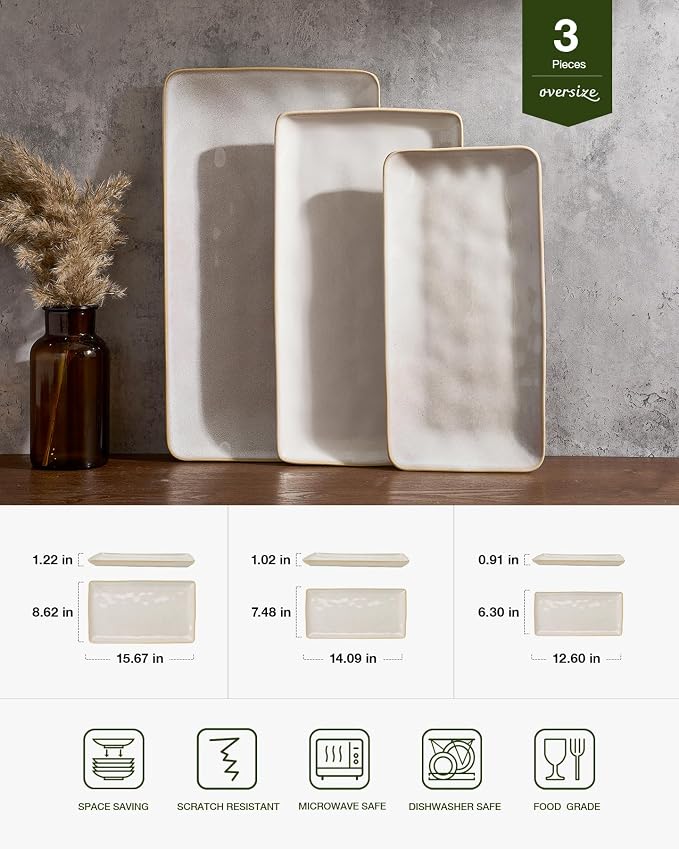 Famiware Serving Platters Set of 3 Sizes - Image 2