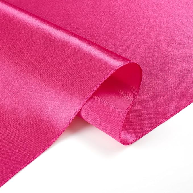 Hot Pink Satin Table Runner, 12x108 Inches, 2 Pack | Premium Satin, Smooth - Image 6