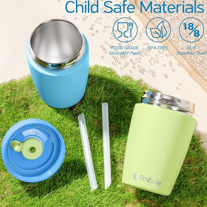 Fimibuke Toddler Cups Spill Proof, 12 OZ Sippy Cup - Image 6