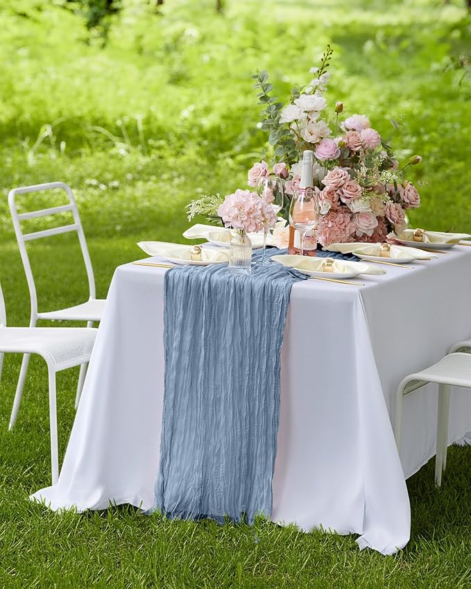 Pureegg 2-Pack Cheese Cloths Table Runner, Baby Shower, Wedding and Farmhouse - Image 7