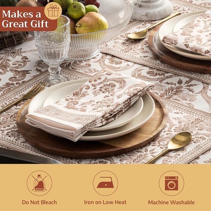 Maison d' Hermine Placemats Set of 4 Reusable 100% Cotton | Cloth Place Mats - Image 5