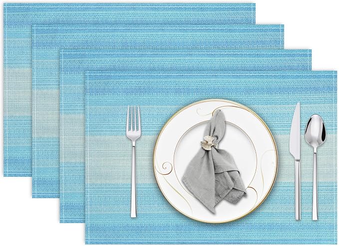Placemats, Placemats Set of 4 Washable Place Mats, Heat Resistant Table Mats by Niviy
